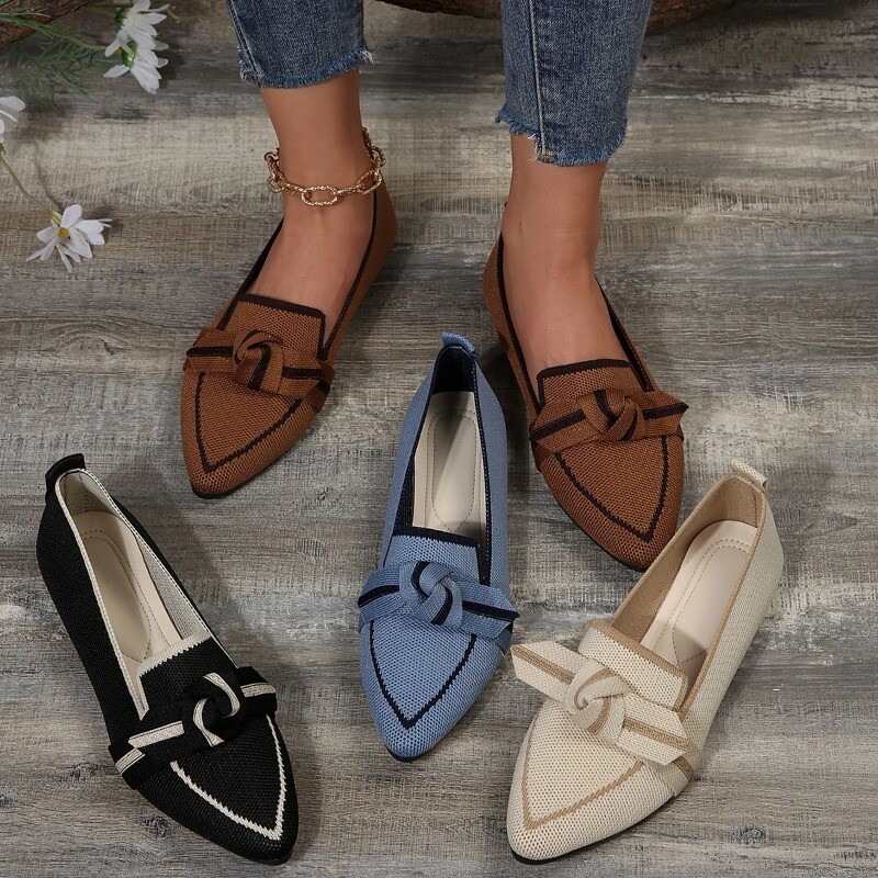 Γυναικεία παπούτσια Loafers Ballet Flats με μυτερές μύτες Ξυπόλυτα πέδιλα ολισθαίνοντα πέδιλα casual χαμηλό τακούνι, επώνυμα πολυτελή γυναικεία παπούτσια νέα σε Butterfly