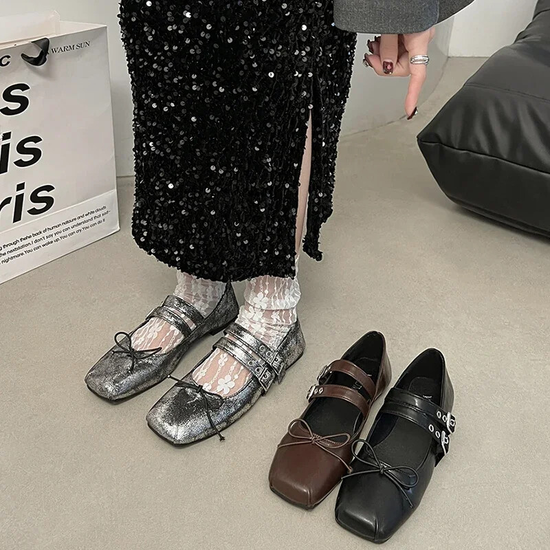 Disainer kevadised naised Mary Jane'i kingad Mood kandilised varbad Naiste mugavad pehme tallaga naiste mugavad baleriinikingad