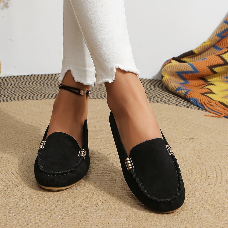 Uued naiste vabaaja lameda tallaga kingad, trendikad ja mitmekülgsed, üheastmelised polsterdatud oakingad, mugavad Mary Jane'i kingad