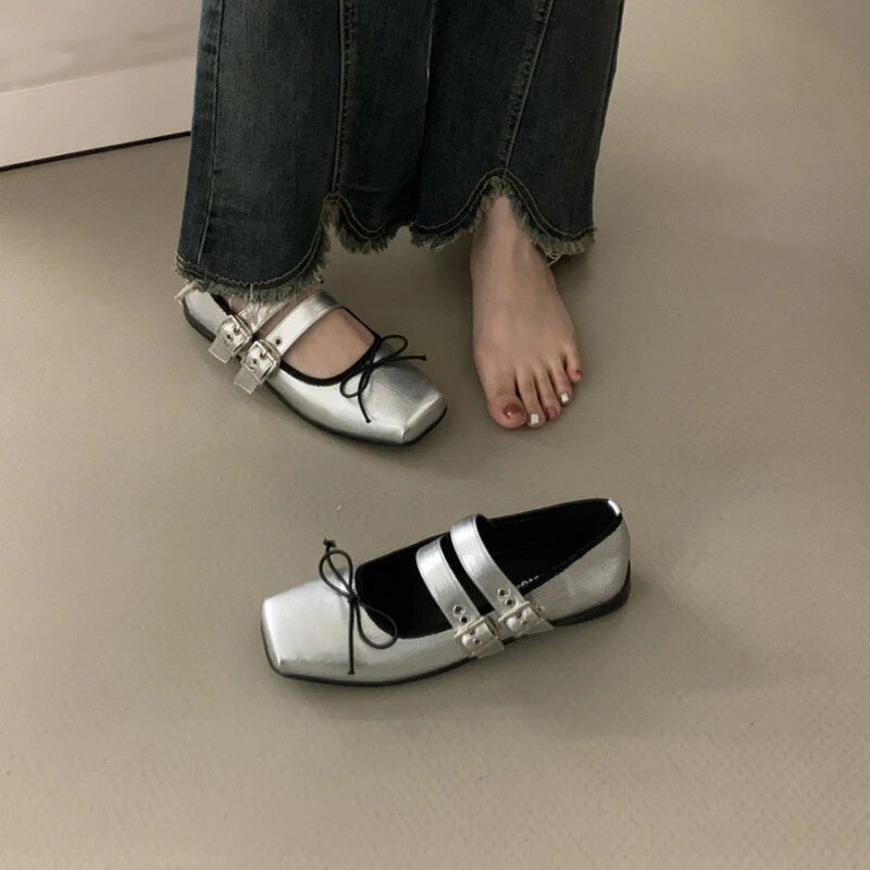 Kevad-sügis naiste balletikorterid Mood liblikasõlm Naiste õuekleit Naiste baleriinikingad