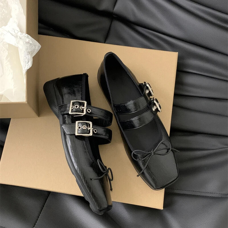 Kevad-sügis naiste balletikorterid Mood liblikasõlm Naiste õuekleit Naiste baleriinikingad