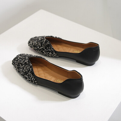 2024. aasta uuskevadine naine, elegantsed kandilise varbaga litrid Kawaii balletikorterid paljajalu Disainer Luksuslikud Mary Jane`i naiste kingad