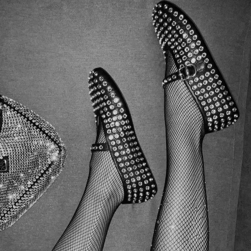 Pantofi de balet pentru femei, pantofi de balet plati și confortabili, pantofi de balet pentru femei, pantofi Lolita, 2024