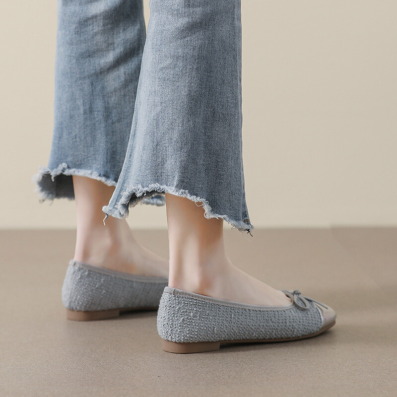 Nahast Patchwork Sequines riidest lamedad kingad naine ümmarguse varbaga kikilips balletikortsud hõbedased mokassiinid naiste püksid, suurus 43