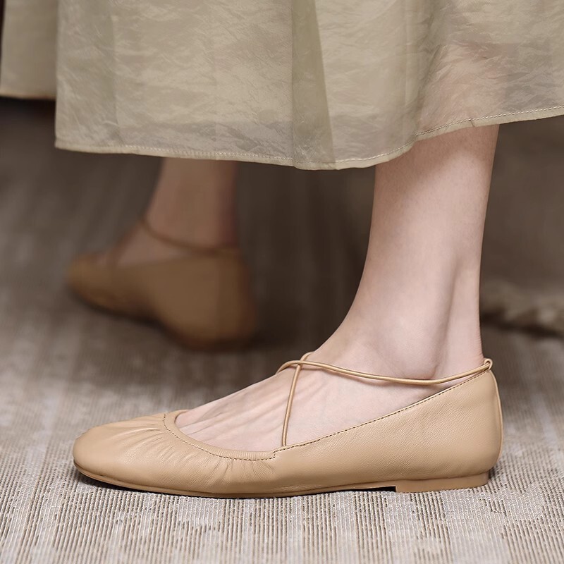 Naiste balletikorruse kummipael Lamedad kingad Naiste kandiline varvas pehme tallaga paadikingad Mugavad naistejalatsid2024