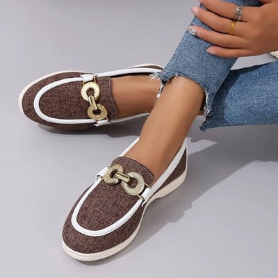 Dizajnerske ženske cipele Jesen 2024. Ležerne i svestrane ženske ravne cipele Lagane udobne ženske natikače za hodanje Cipele