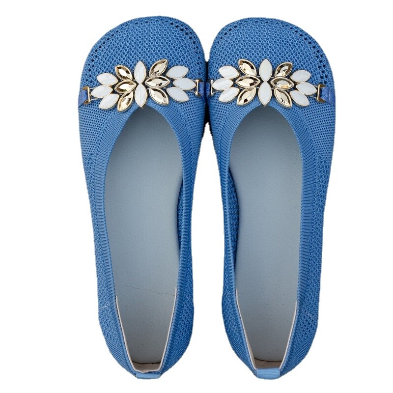 Naiste 2023. aasta jalatsid, kvaliteetsed kevadised ja sügisesed naiste tasapinnalised võrkriie, metallist kaunistusega madala suuga kingad naistele