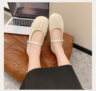 Pantofi moi Pantofi de femeie Toamnă Gură superficială Slip-on Cu vârful pătrat Casual Pantofi pentru femeie Rochie Toamna Nou Slip On Mocasin Summer Ret