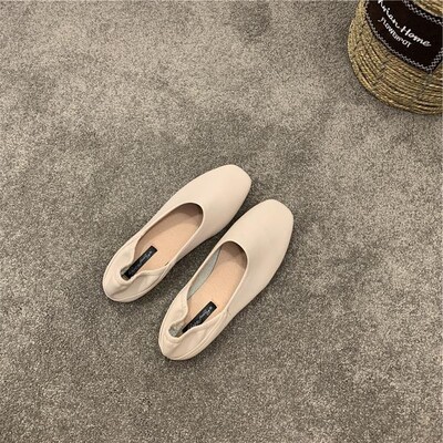 Pantofi moi Pantofi de femeie Toamnă Gură superficială Slip-on Cu vârful pătrat Casual Pantofi pentru femeie Rochie Toamna Nou Slip On Mocasin Summer Ret