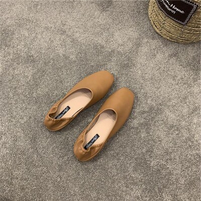 Pantofi moi Pantofi de femeie Toamnă Gură superficială Slip-on Cu vârful pătrat Casual Pantofi pentru femeie Rochie Toamna Nou Slip On Mocasin Summer Ret