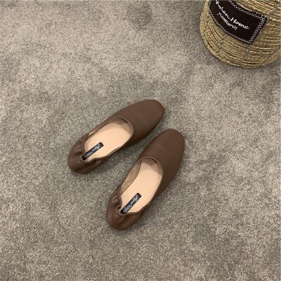 Pantofi moi Pantofi de femeie Toamnă Gură superficială Slip-on Cu vârful pătrat Casual Pantofi pentru femeie Rochie Toamna Nou Slip On Mocasin Summer Ret