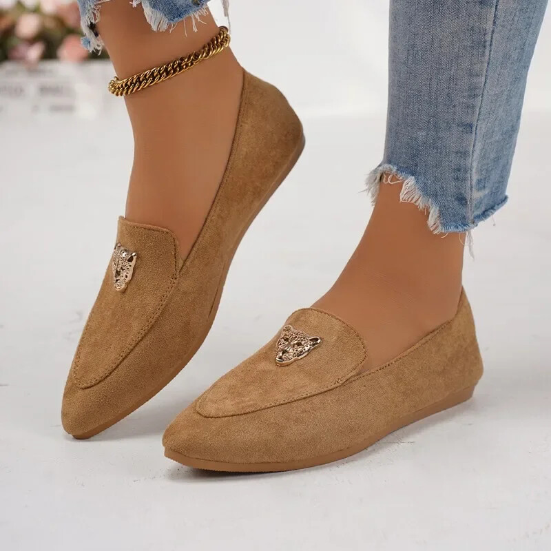 Naiste kingad 2024 New One Kick naiste tasapinnalised sügisene terava ninaga, solft tallaga kerge vabaaja mugavad suured kingad