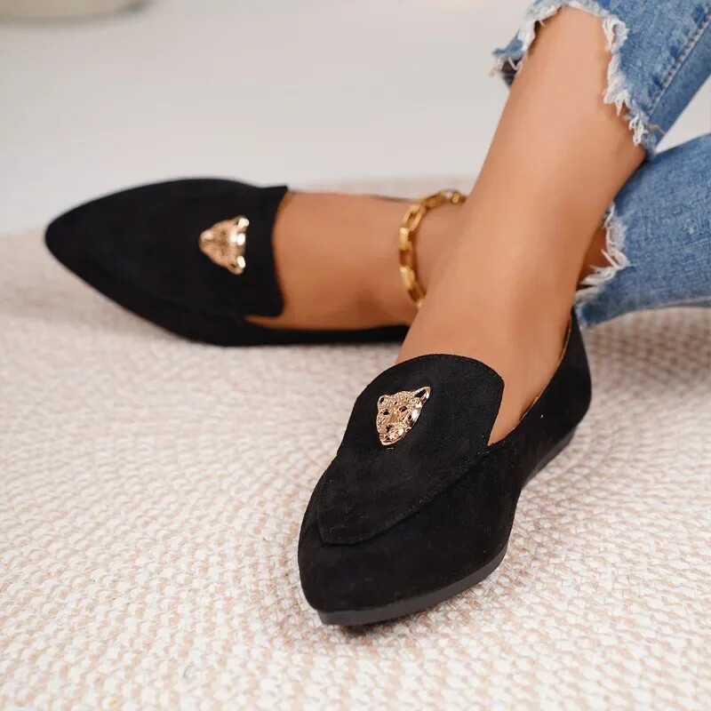 Naiste kingad 2024 New One Kick naiste tasapinnalised sügisene terava ninaga, solft tallaga kerge vabaaja mugavad suured kingad