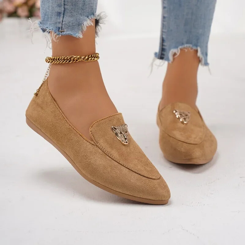 Naiste kingad 2024 New One Kick naiste tasapinnalised sügisene terava ninaga, solft tallaga kerge vabaaja mugavad suured kingad