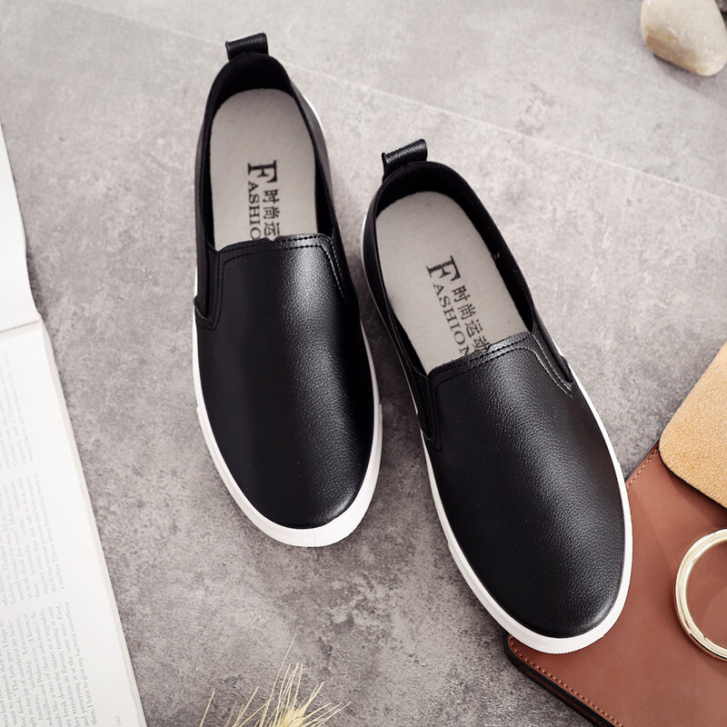 Üliõpilane Väikesed valged kingad naistele espadrillid baleriin lühikesed lauajalatsid mokasiinid kummipael paksema tallaga pässid plätud