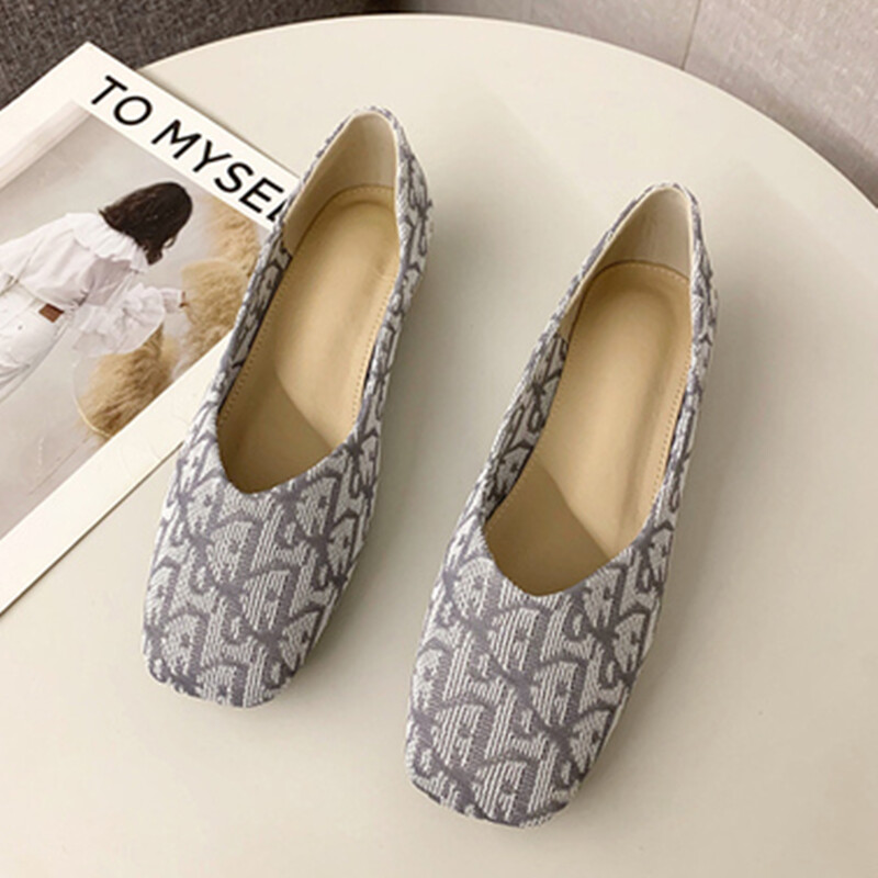 Pantofi pantofi de designer de lux pentru damă Pantofi cu vârf rotund pentru picior lat 44-32 2023 Noutăți Mocasini negre Mocasini de balet