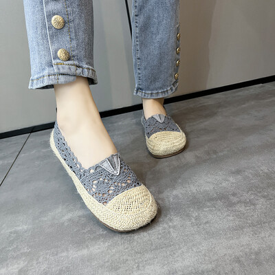 Γυναικείες ρηχά διαμερίσματα Πολυτελή Κομψά Αντλίες Γυναίκα Μοκασίνια Φθινοπωρινά Μοκασίνια Μπαλαρίνες Μαλακά Casual Γυναικεία παπούτσια Χονδρική