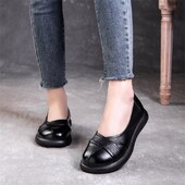 2024 ženske klasične mokasine za slobodno vrijeme jednobojne crne cipele ženske balerinke natikače od prave kože velika veličina 35-41 