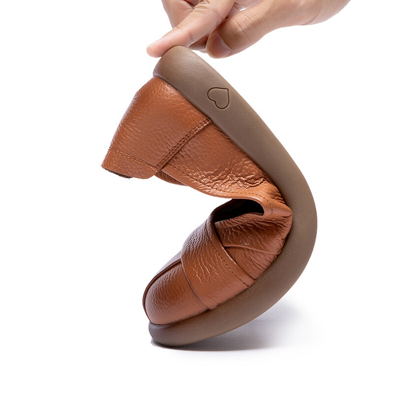 2024 ženske klasične mokasine za slobodno vrijeme jednobojne crne cipele ženske balerinke natikače od prave kože velika veličina 35-41 ﻿