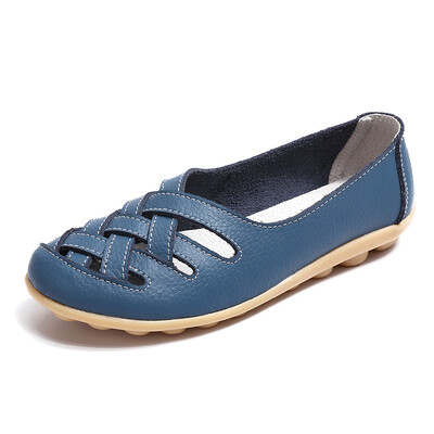 Lamedad naistele Mugavad ehtsast nahast lamedad kingad Naised Slipony Loafers Balletikingad Naiste mokassiinid, suur suurus 35-44