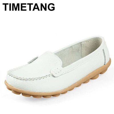TIMETANG Noi Pantofi din piele naturală pentru femei Pantofi de balet pentru femei Pantofi confortabili pentru femei Mocasini sapatilhas femininos