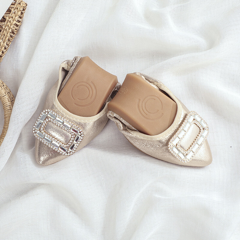 Rhinestone Disain Naiste Lamedad jalanõud Naiste Pässud Kevad-sügis vabaajakingad Naiste balletid Lamedad kingad, 34-45 WSH3502