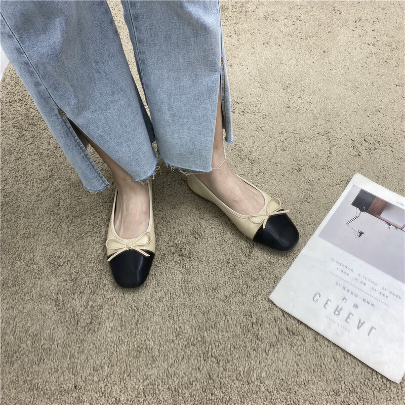 Suur suurus 44 45 46 Lamedad kingad Naiste kevad- ja sügisvibu uus kandiline varvas madal naiste kingad naiste kingad zapatos mujer