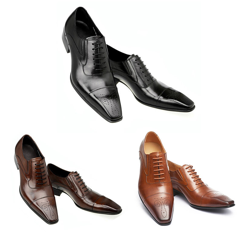 Casual single παπούτσια Πολυτελή ρετρό δερμάτινα παπούτσια για άντρες Τετράγωνο δερμάτινο φόρεμα παπούτσια βρετανικά με κορδόνια casual παπούτσια Zapatillas Hombre