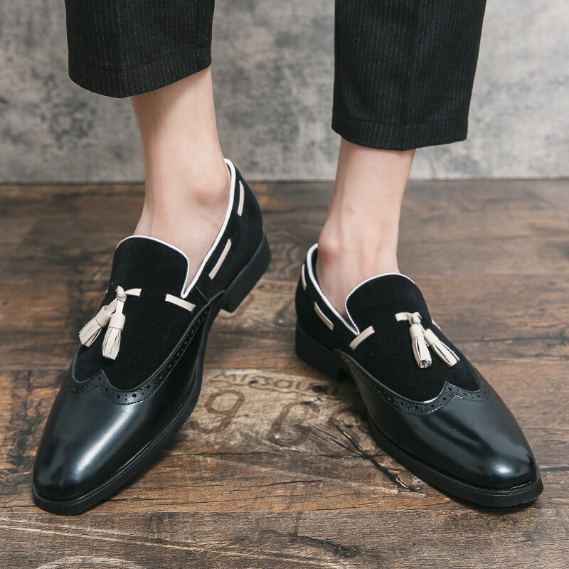 Pantofi pentru bărbați Încălțăminte de nuntă formală NouBărbați britanici eleganti, cu încălțăminte pentru bărbați, pantofi formali de petrecere, pantofi brogue Rockabilly