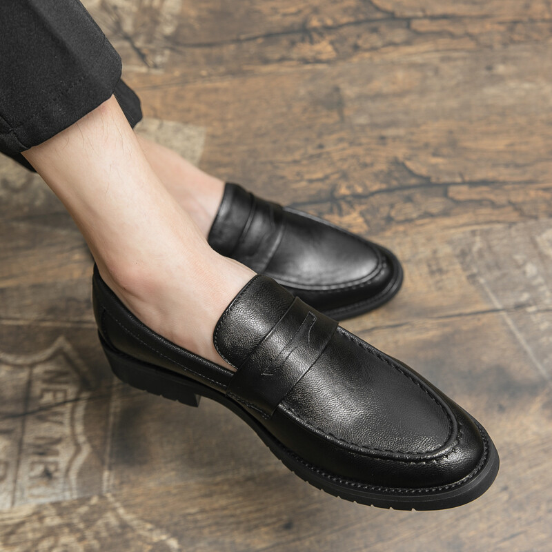 Μαύρα ανδρικά Loafers Μαλακά μοκασίνια υψηλής ποιότητας Ανοιξιάτικα φθινοπωρινά γνήσια δερμάτινα Ανδρικά επαγγελματικά παπούτσια φόρεμα γραφείου Zapatos