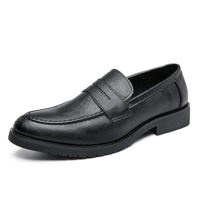 Brändi meeste Penny nahast kingad ehtsast nahast kingad Elegantsed pulmapeo vabaajakleidikingad Mustad pruunid kingad meestele Loafers