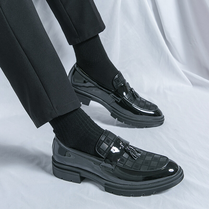 Обувки Кожени за мъже Бизнес официални нови обувки Рокля Tenis De Hombre Мокасини Mokasin Tenis Caballero Дизайнерска мода