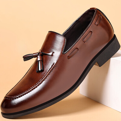 Pantofi bărbați pentru petrecere de nuntă Pantofi de rochie stil de designer pentru bărbați Pantofi de afaceri ocazional nou-nouț Pantofi din piele pentru îndemânare