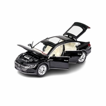 Играчка Кола, Тип VOLKSWAGEN CC, Метален, Звук и светлина, Черен, 1:32, Без кутия