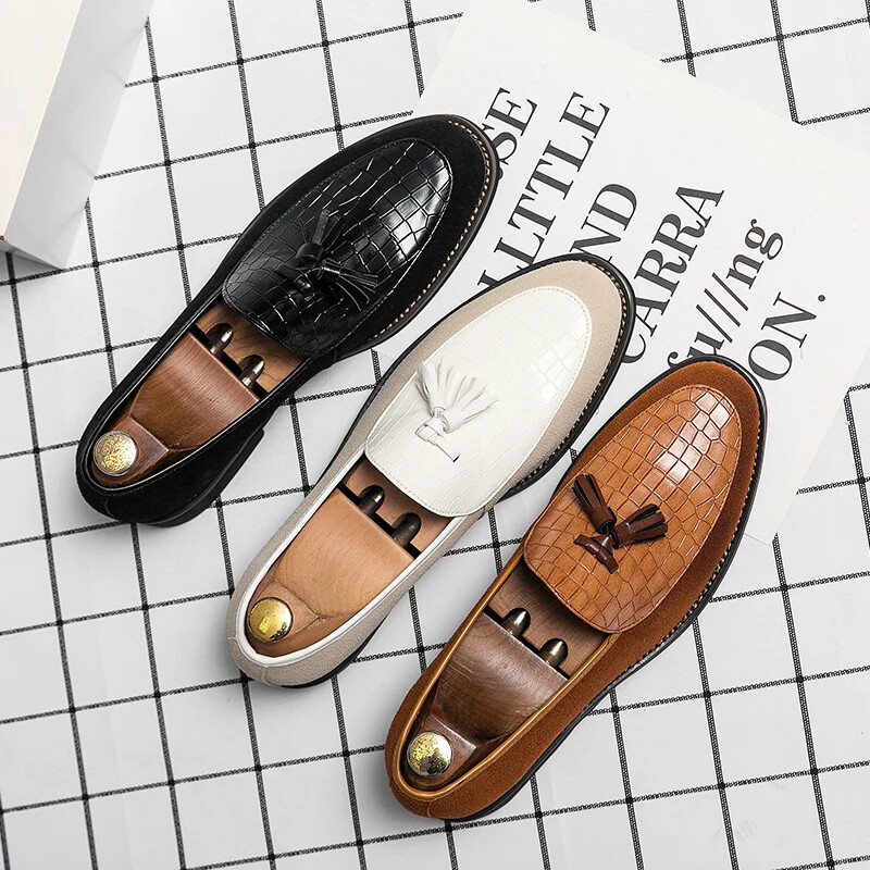 Bărbați Pantofi din piele Rochie ocazionalăCciucuri Casual Primăvară Vară Business Formali Pantofi de nuntă Outdoor Tenis Masculino Marime Mari