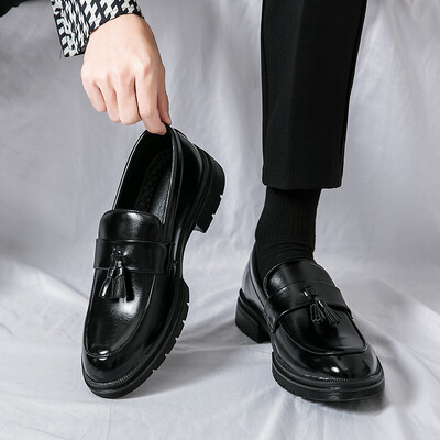 Bărbați, din piele de înaltă calitate, pantofi oxford formali, încălțăminte, mocasini, petrecere de șoferi, întâlniri, afaceri, pantofi de lucru, pantofi cu ciucuri