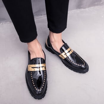 Μόδα υπαίθρια Δερμάτινα Casual Loafers Ανδρικά Άνετα Παπούτσια Ανδρικά Δερμάτινα Επαγγελματικά παπούτσια slip-On ανδρικά w5