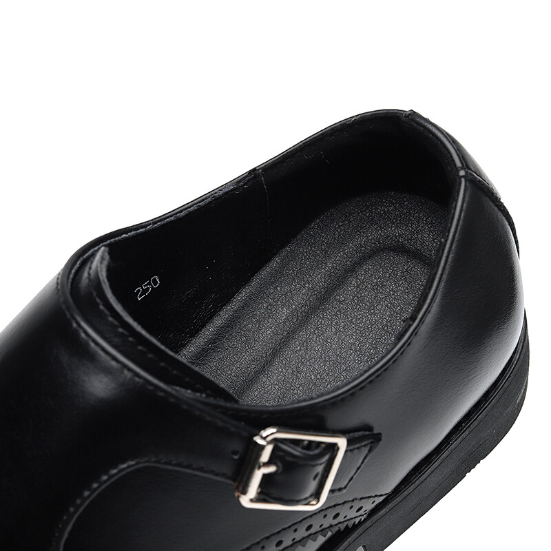 Muške poslovne svečane cipele Kožne britanske formalne brogue cipele Muške redovničke cipele Oksfordice s dvostrukom kopčom Crno-smeđe vjenčane cipele