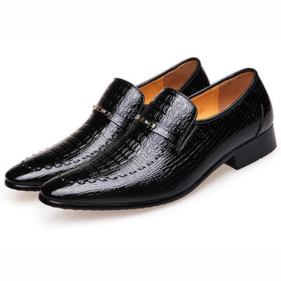 Pantofi de rochie clasici pentru bărbați Pantofi din piele PU crocodil Business Casual Tenisi formali Plus Size Office Nunta Oxfords