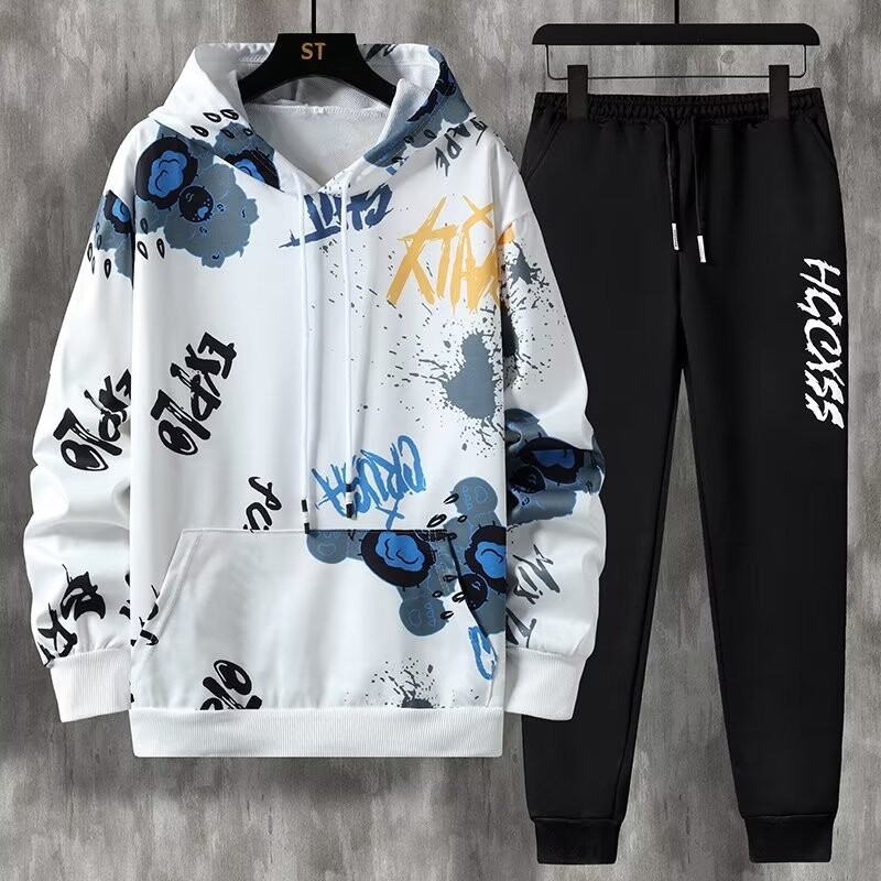 Hanorac casual pentru bărbați, trening pentru bărbați la modă cu glugă, stil nou de primăvară și toamnă, jachetă frumoasă și versatilă pentru bărbați