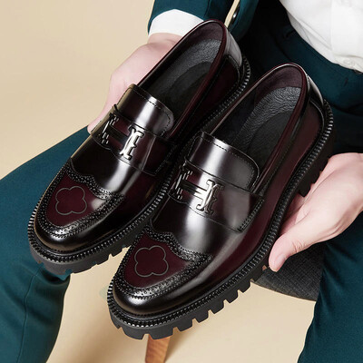 Noi pantofi oxford cu vârful aripii pentru bărbați, lucrați manual, pantofi de rochie pentru bărbați, brogue din piele, pantofi clasici de afaceri formali pentru bărbați Zapatillas Hombre