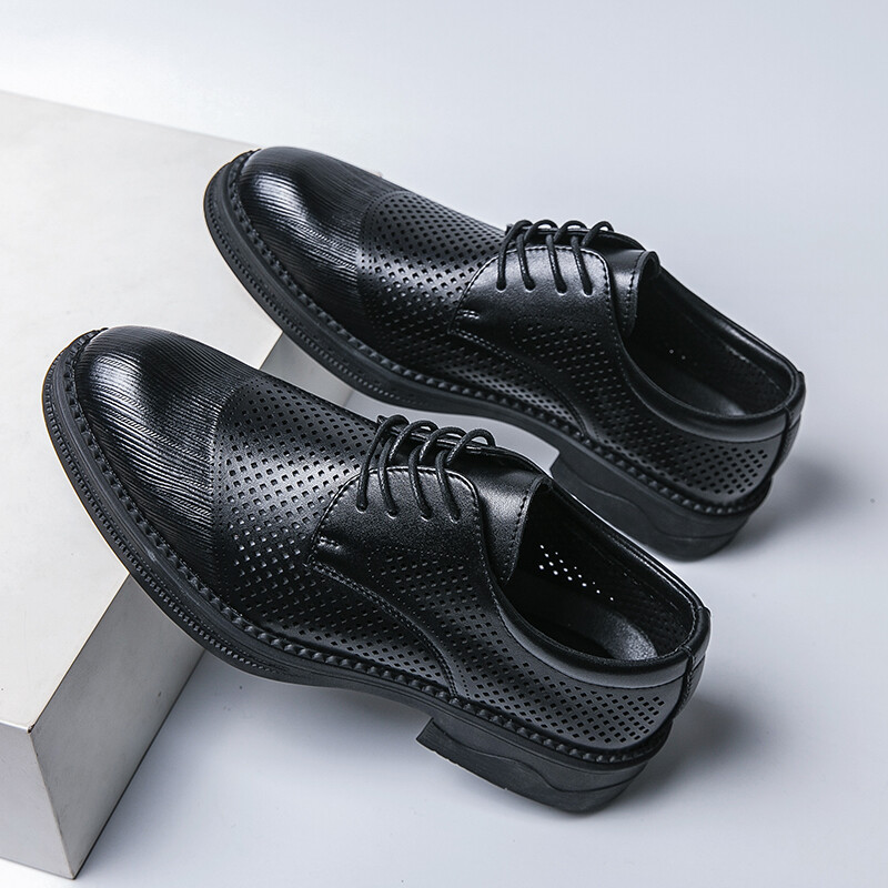 Pantofi Bărbați 2024 Noi Pantofi Derby Casual Bărbați Moda Bărbați Pantofi din piele Rochie Brogue cu șireturi