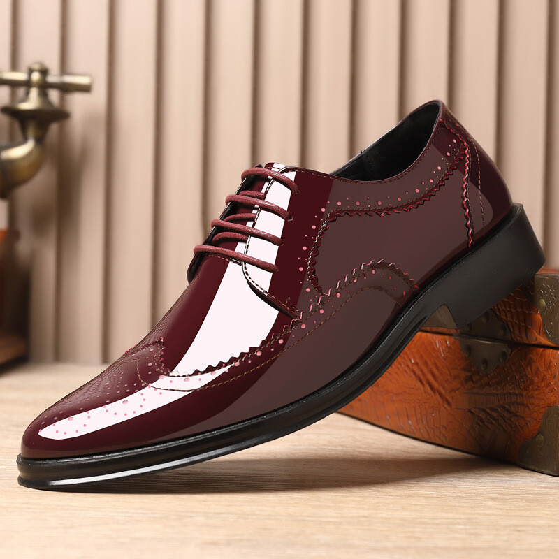 Nove britanske retro bijele debele brogue dna, pojačane svečane oxford cipele za muškarce, vjenčanje, maturalnu zabavu, povratak kući Sapato Social Masculino
