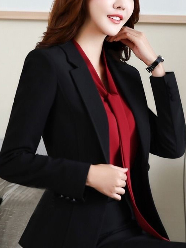 Jar/jeseň 2024 Nový malý oblek, módna elegantná bunda pre ženy, kórejská edícia, ležérny slim fit top pre ženy v štýle obleku