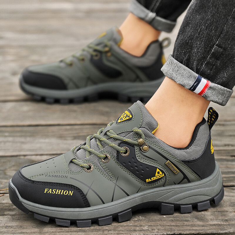 Pantofi de mers pe jos Bărbați Drumeții în aer liber Sport Pantofi anti-alunecare Bărbați Mesh Confortabil și respirabil Pantofi de trekking cu șireturi pentru bărbați