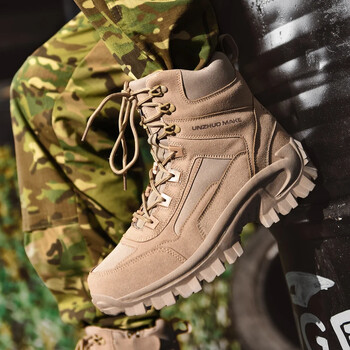 New Boots Men Military Special Force Desert Combat Shoes Ανδρικά παπούτσια για υπαίθριο κυνήγι Trekking Camping Boots Man Tactical Boot Work Shoes