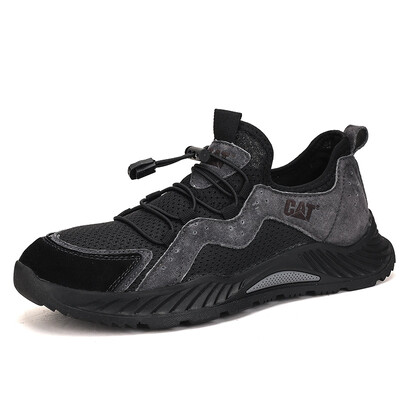 Visokokvalitetne vanjske muške tenisice Modne smeđe elastične cipele za slobodno vrijeme Muške ljetne mrežaste prozračne neklizajuće sportske cipele za muškarce