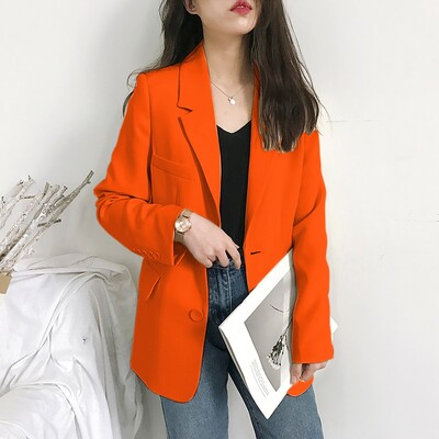 Väikese kostüümiga jakk naistele Uus vabaaja avar sügisülikonna jope Briti nööbiga kardigan naiste pidulik ärikostüüm