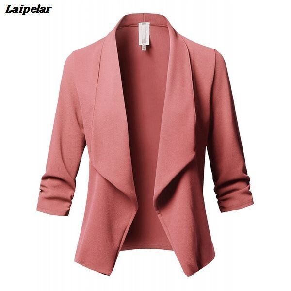 10 värvi S-5XL jakk, mantel, bleiser, naiste kommid, õhuke OL, kokkuvolditav, lühike, moodne vanaaegne valge must bleiserid, ülikond, naiste topid