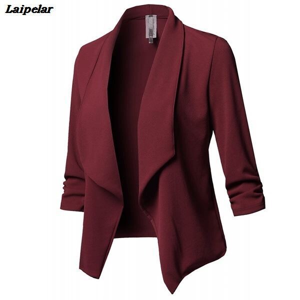 10 värvi S-5XL jakk, mantel, bleiser, naiste kommid, õhuke OL, kokkuvolditav, lühike, moodne vanaaegne valge must bleiserid, ülikond, naiste topid